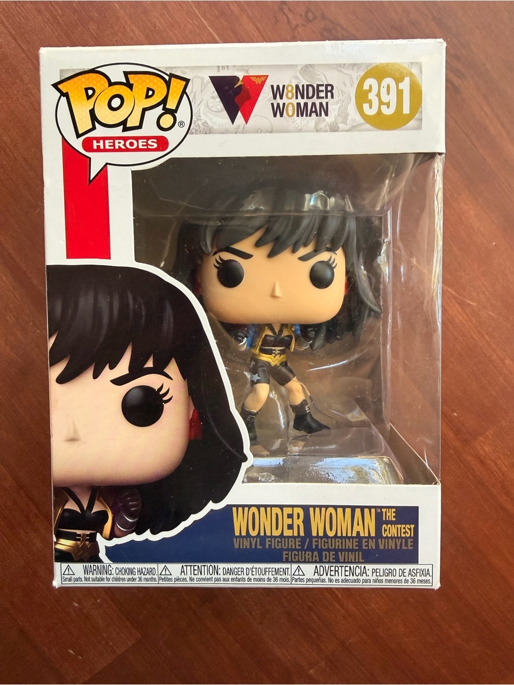 Funko Wonder Woman Vinyl Figure in Black and Gold - Pop! Heroes